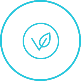 Vegan friendly icon on transparent background