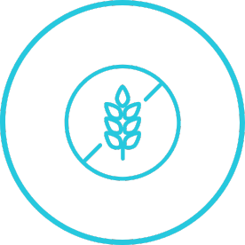 Gluten free icon on a transparent background